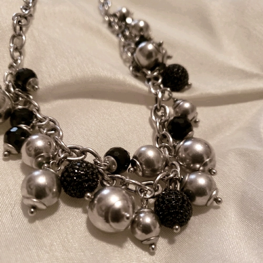 Vicenza Sterling Spinel Bead Charm Necklace